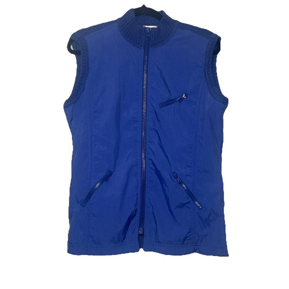 Elements Zip Up sleeveless Knit  Wool‎ Acrylic Vest Size L